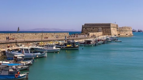 Heraklion im Abendlicht